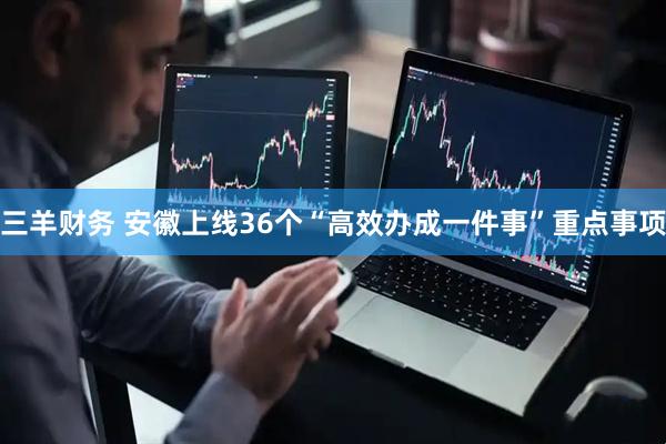 三羊财务 安徽上线36个“高效办成一件事”重点事项
