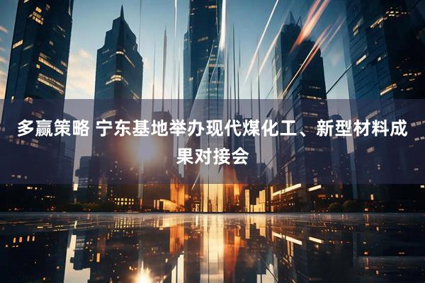 多赢策略 宁东基地举办现代煤化工、新型材料成果对接会