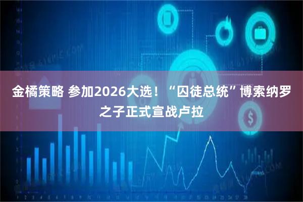 金橘策略 参加2026大选！“囚徒总统”博索纳罗之子正式宣战卢拉