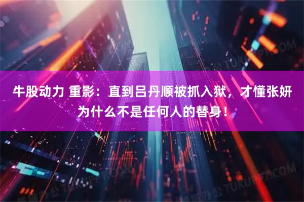牛股动力 重影：直到吕丹顺被抓入狱，才懂张妍为什么不是任何人的替身！