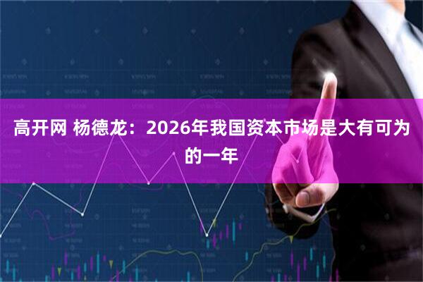 高开网 杨德龙：2026年我国资本市场是大有可为的一年