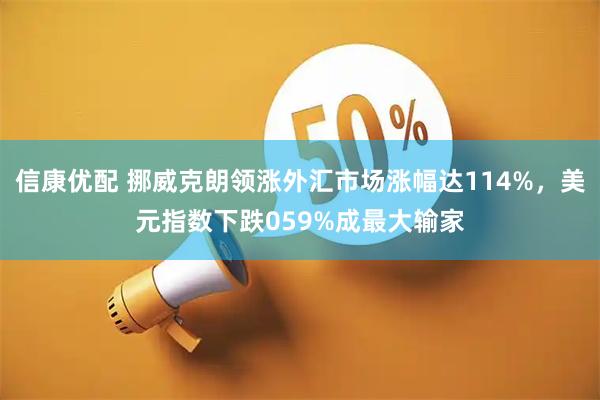 信康优配 挪威克朗领涨外汇市场涨幅达114%，美元指数下跌059%成最大输家